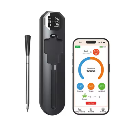 購入 APP制御アラーム付きのキッチン調理用無線デジタル肉温度計 online manufacture