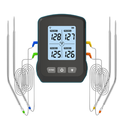 購入 4つの調査BBQのグリルが付いている再充電可能な無線肉温度計 online manufacture